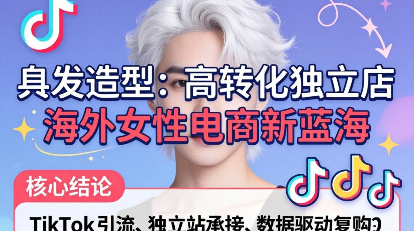 TikTok白头发美女如何做独立站