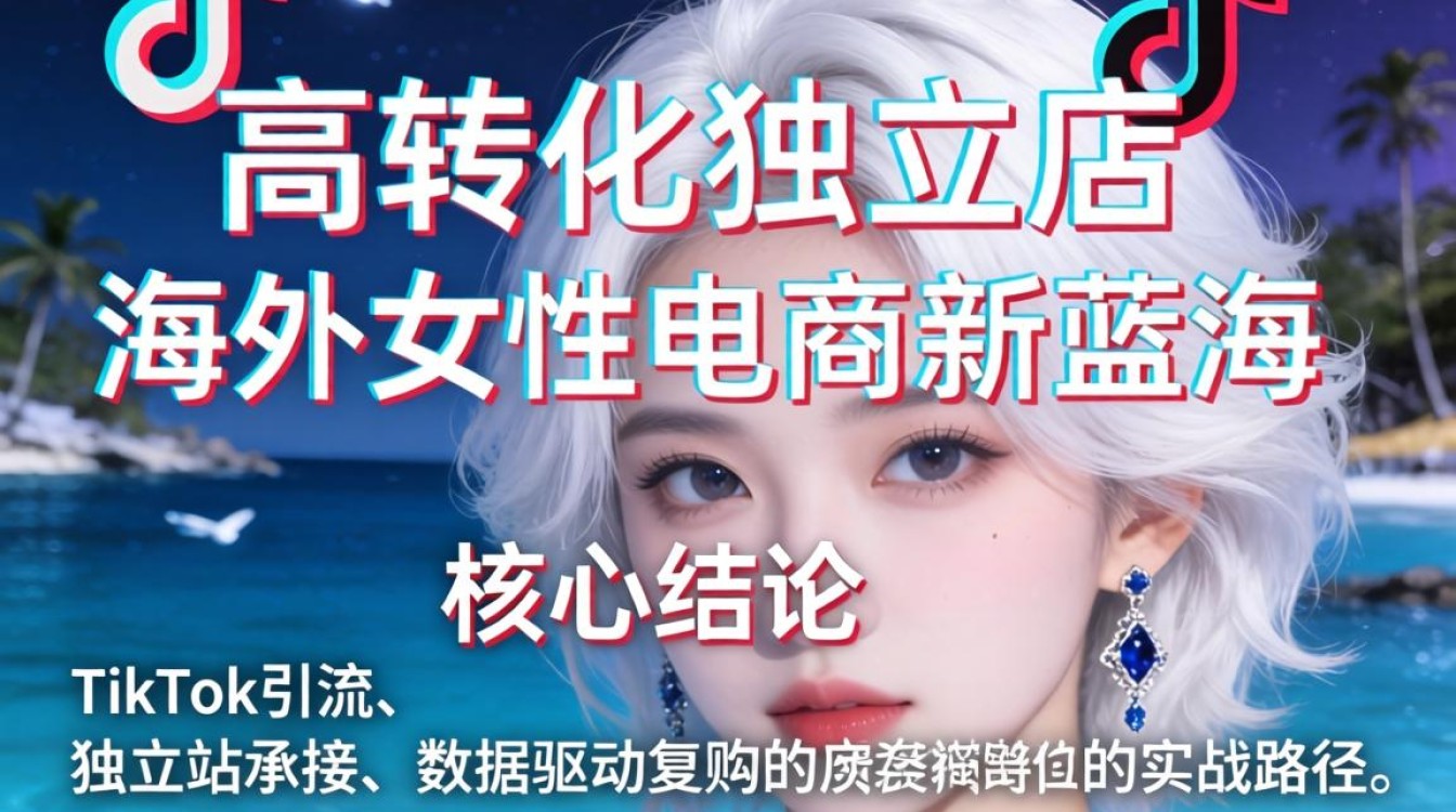 TikTok白头发美女如何做独立站