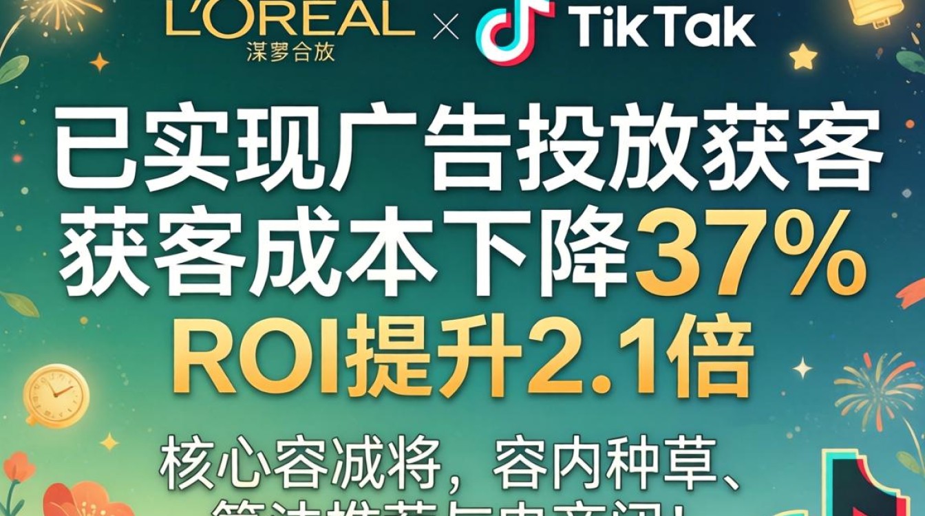 欧莱雅与TikTok如何降低广告投放获客成本