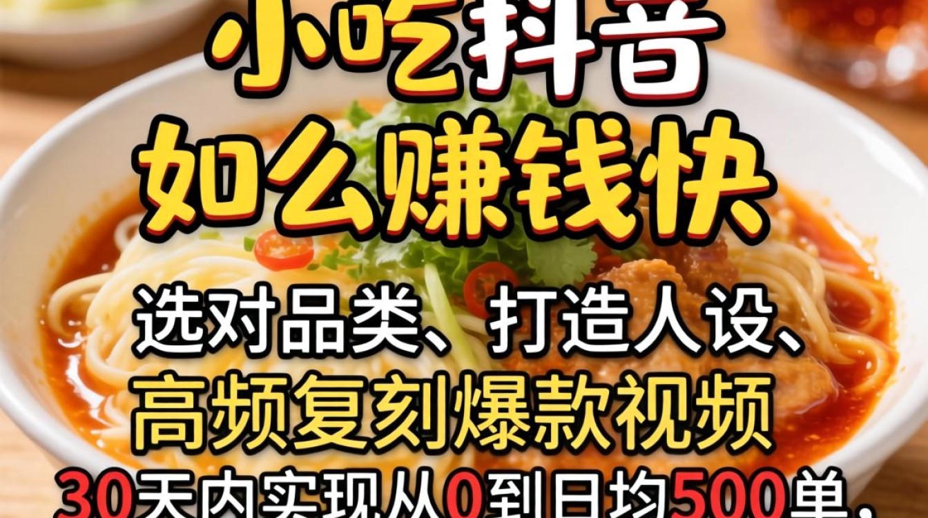 抖音小吃创业可复制的成功经验分享