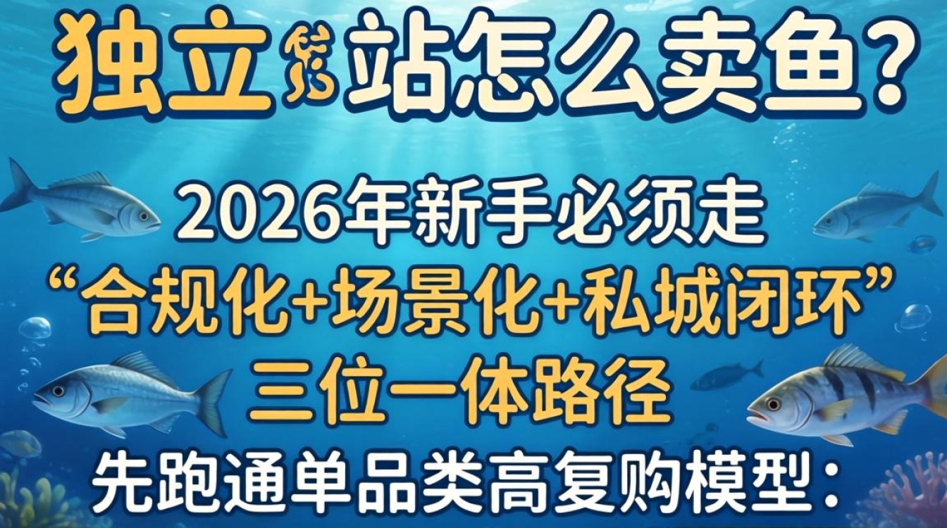 独立站怎么卖鱼?2026新手入门完全指南,独立站卖鱼教程 2026新手入门完全指南