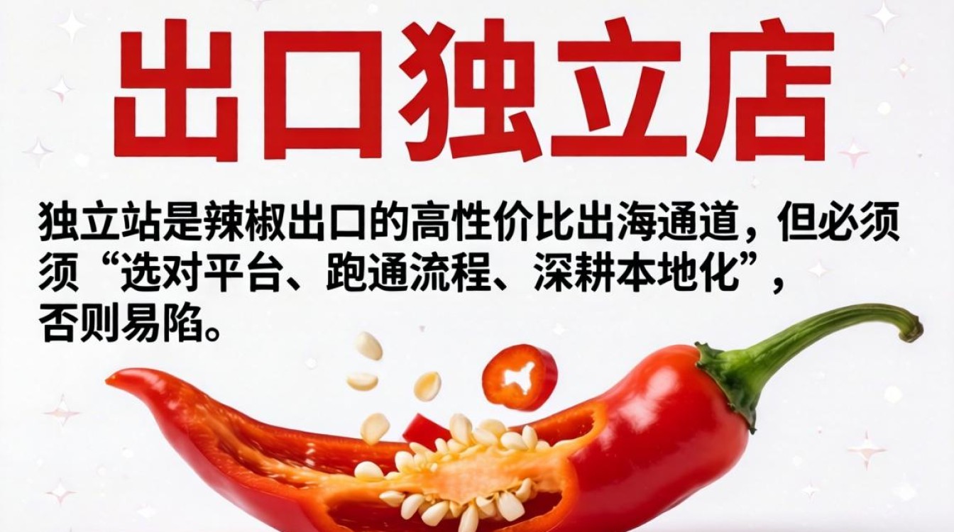 辣椒出口独立站全流程与避坑指南