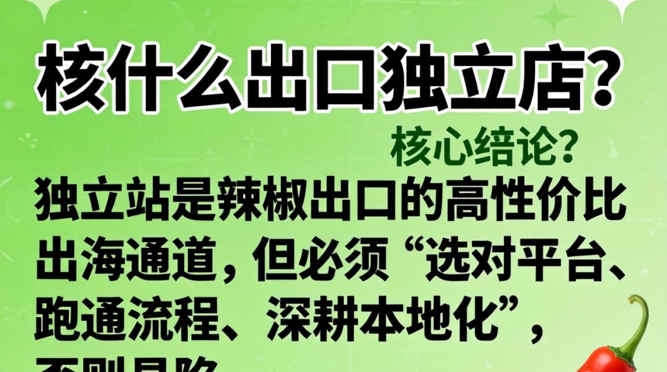 辣椒出口独立站全流程与避坑指南