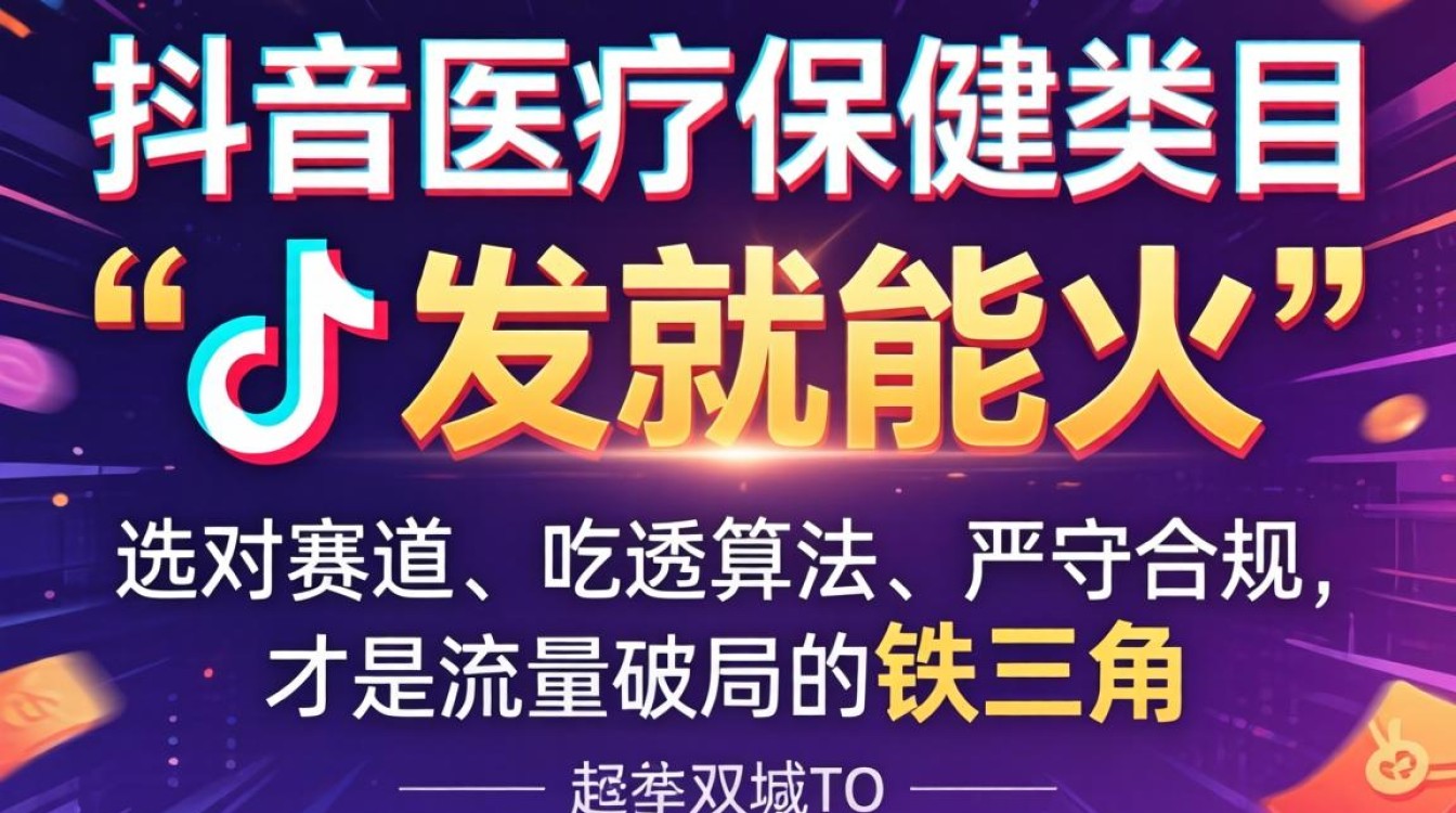 抖音医疗保健类目怎么选?如何用算法分析提升流量 抖音医疗保健类目怎么选