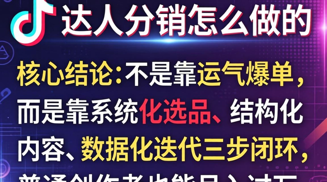抖音达人分销怎么做?抖音达人分销步骤与爆款内容创作技巧 抖音达人分销步骤与爆款内容创作技巧
