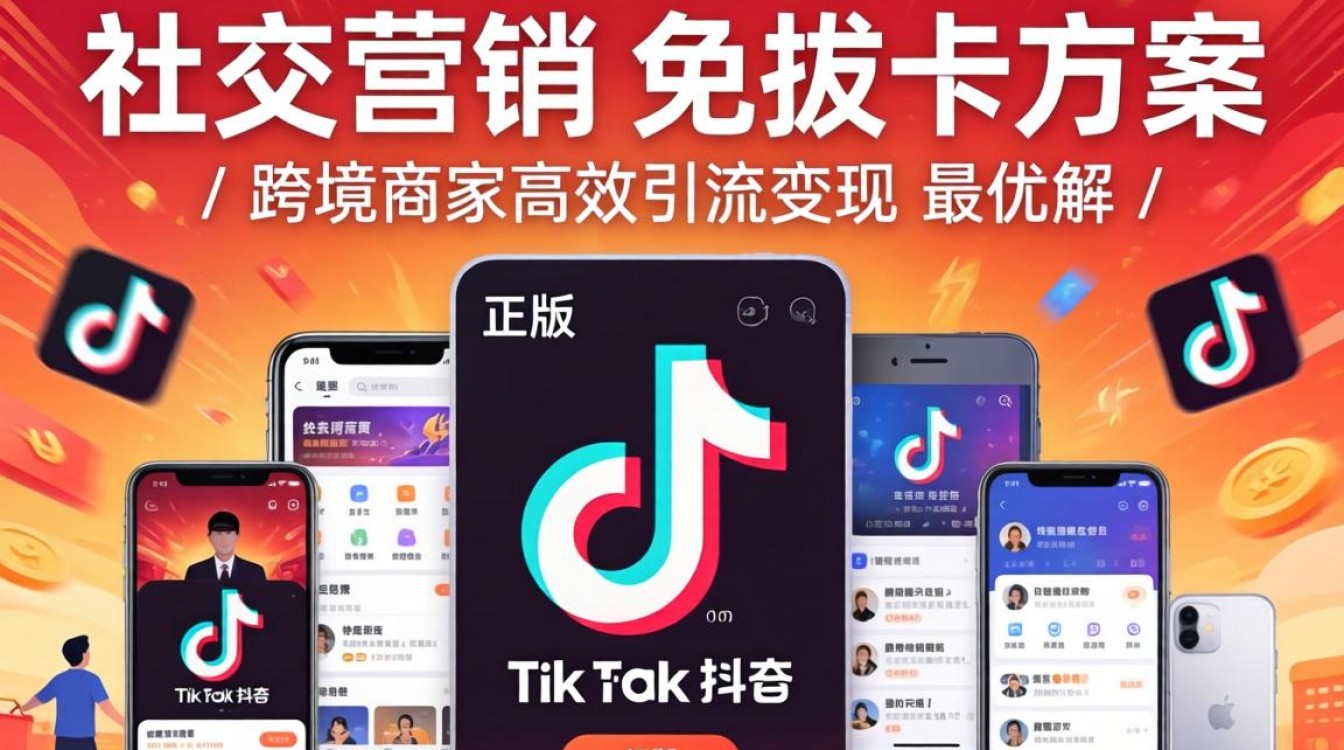 社媒营销怎么用正版TikTok免拔卡引流变现