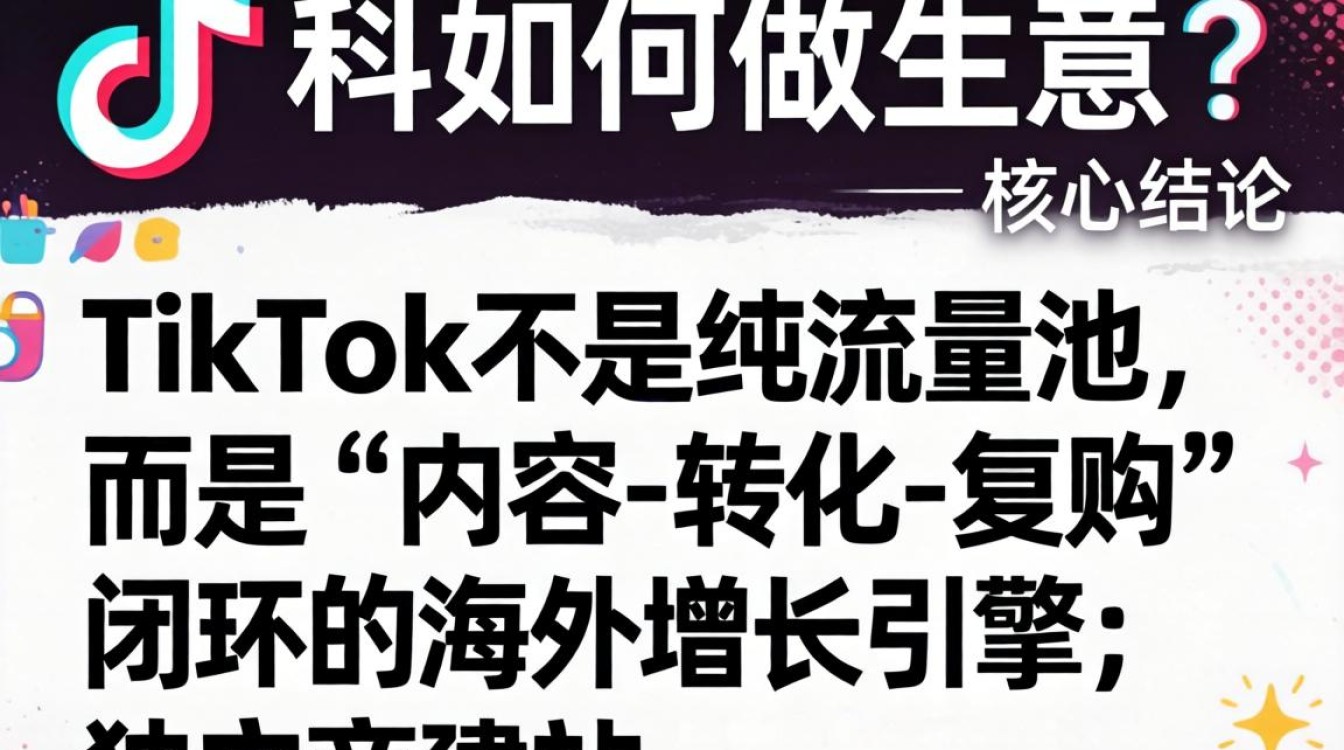 TikTok如何做生意?TikTok海外电商建站独立站运营指南 TikTok海外电商建站独立站运营指南