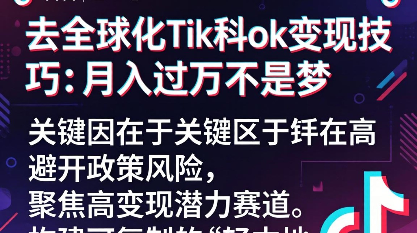 TikTok去全球化变现技巧月入过万