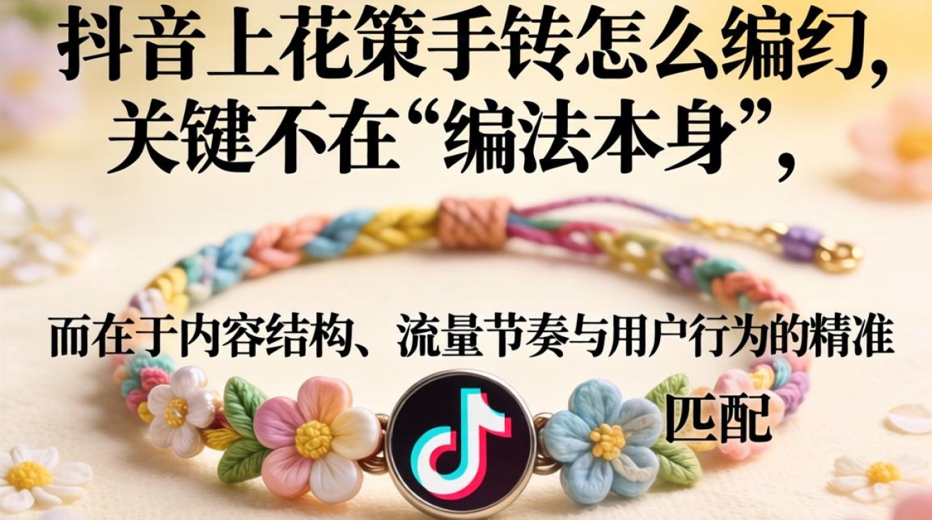 花朵手链编织教程抖音爆款流量词