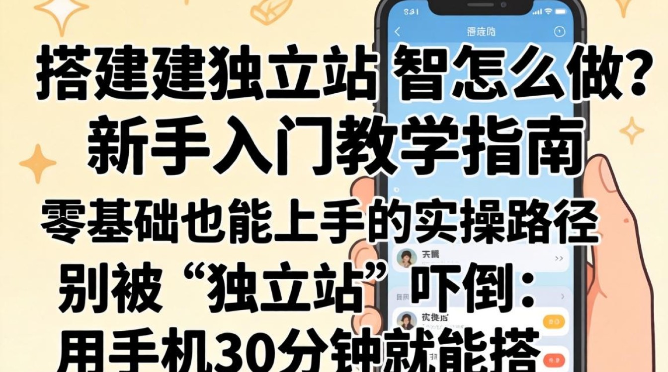 手机怎么搭建独立站?新手入门教学指南,如何用手机零基础建独立站 如何用手机零基础建独立站