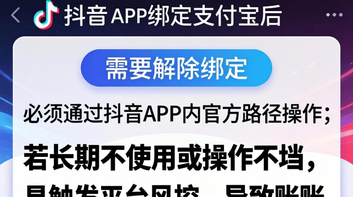 抖音绑定支付宝后如何安全解绑避免封号