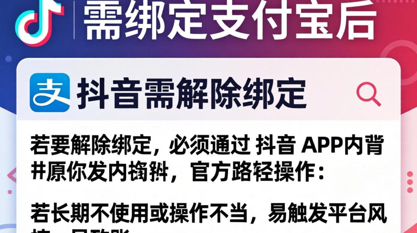 抖音绑定支付宝后如何安全解绑避免封号