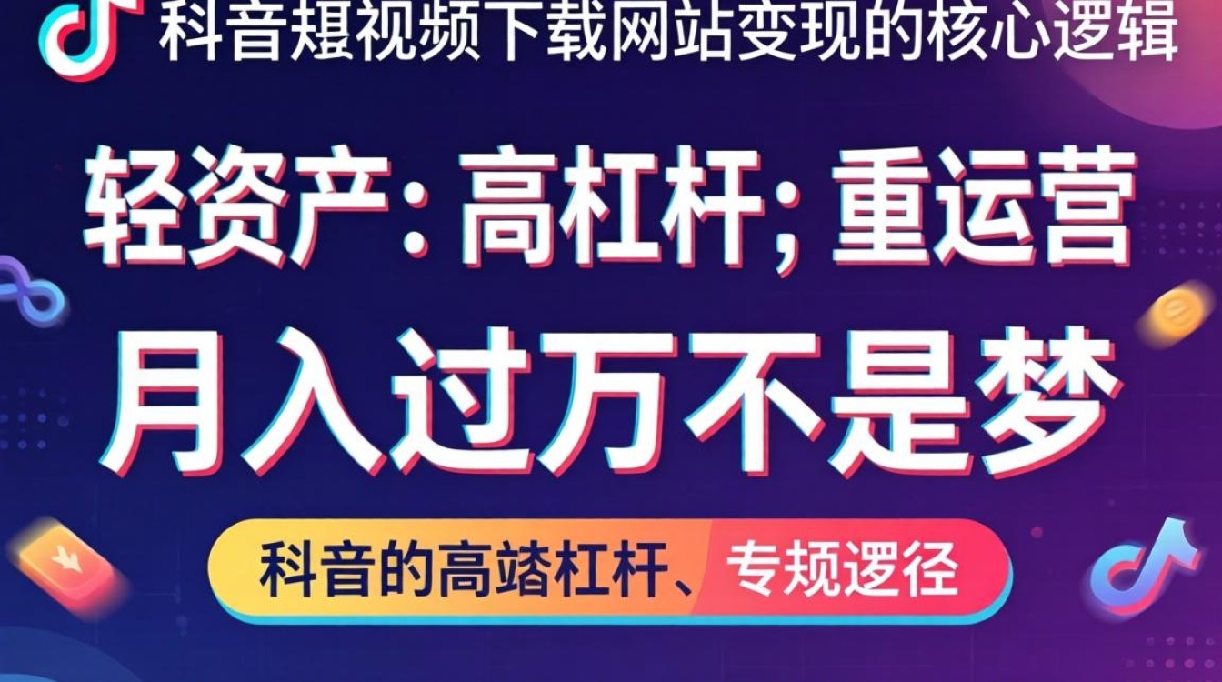 TikTok短视频下载网站怎么变现?月入过万的变现技巧和实操方法 TikTok短视频下载网站怎么变现