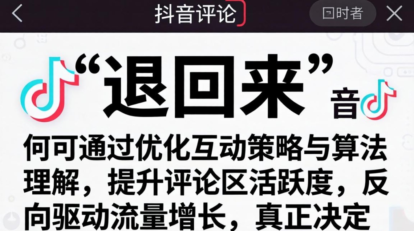 抖音评论区怎么退回来?算法推荐与流量获取技巧 算法推荐与流量获取技巧