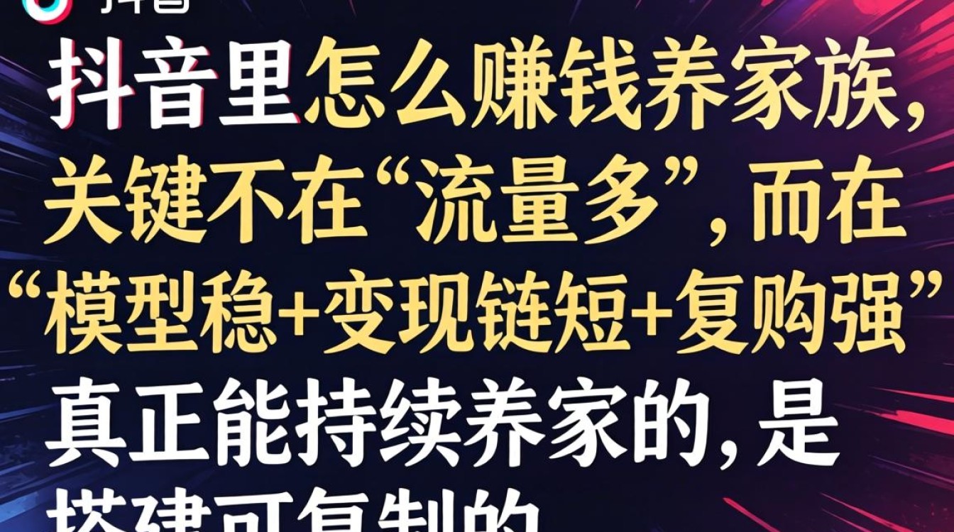 抖音怎么赚钱养家族?抖音赚钱玩法与实战案例 抖音赚钱玩法与实战案例