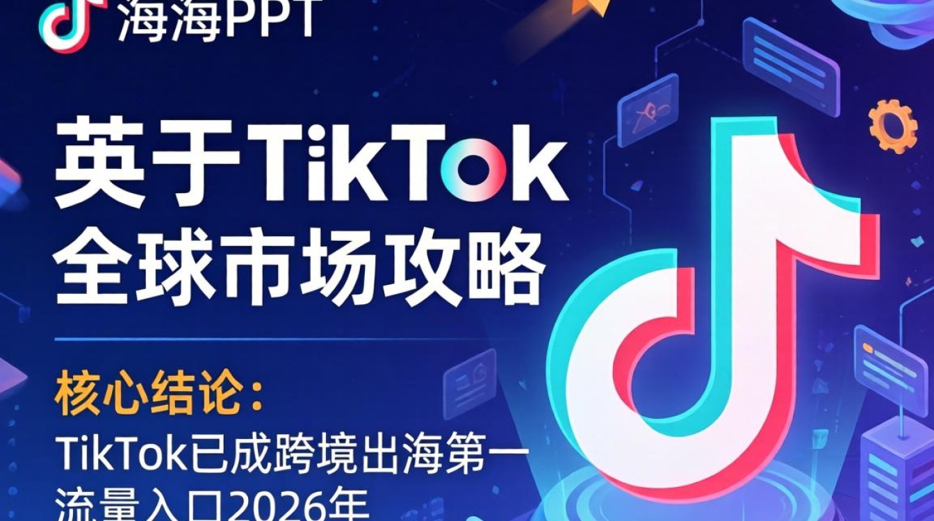tiktok跨境出海怎么做?全球市场攻略英语PPT tiktok跨境出海怎么做