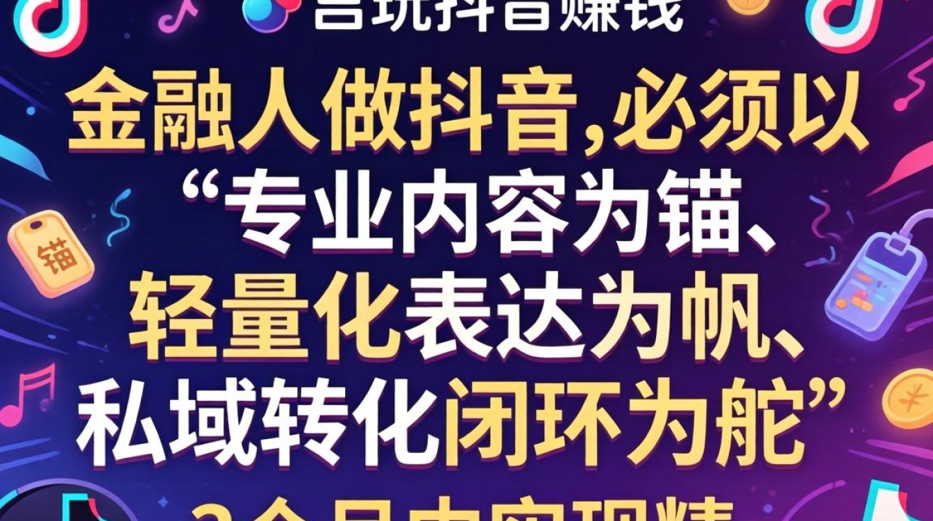 金融人抖音运营涨粉变现秘籍