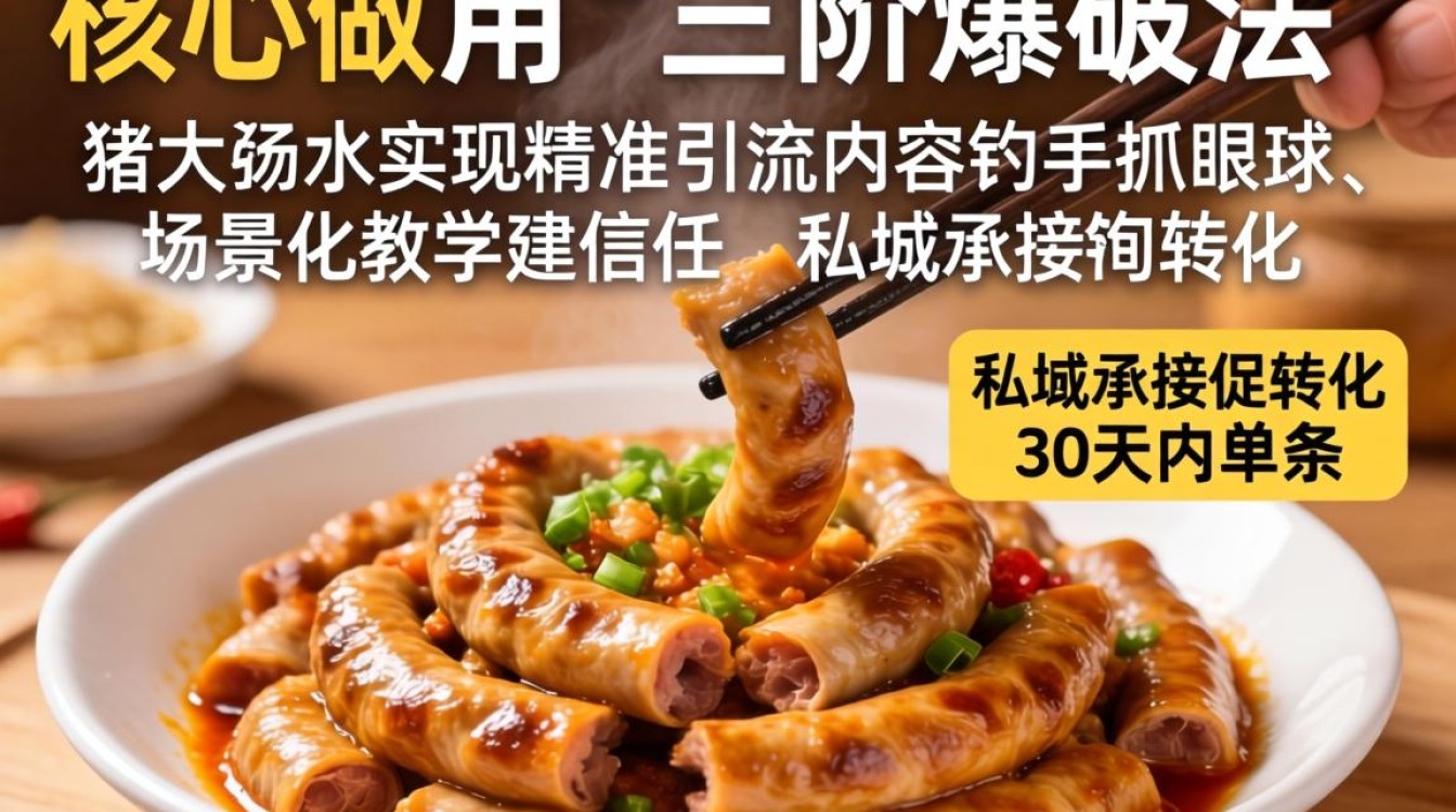 抖音做猪大肠怎么做?抖音猪大肠做法视频如何引流 抖音猪大肠做法视频如何引流