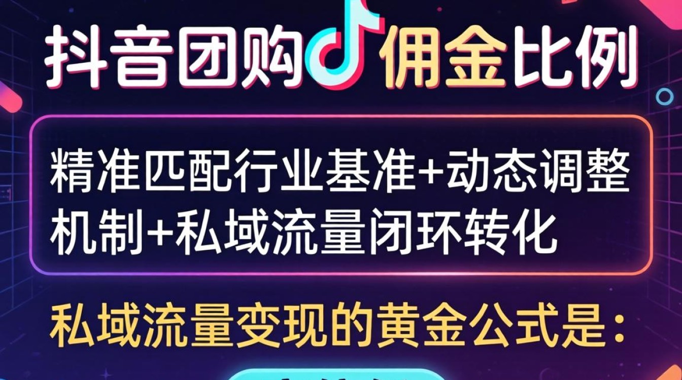 抖音团购怎么挂佣金比例?私域流量如何高效变现 抖音团购怎么挂佣金比例