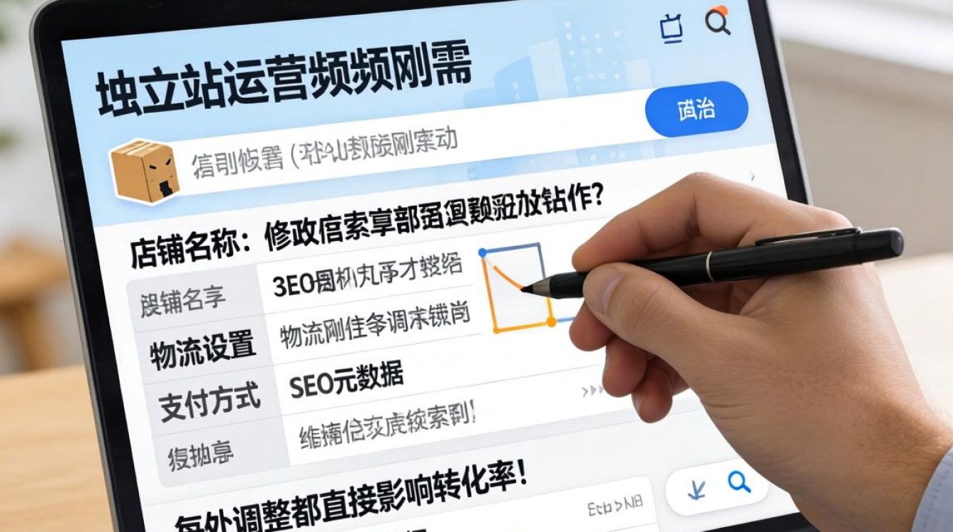 独立站信息修改教程入门到精通实战