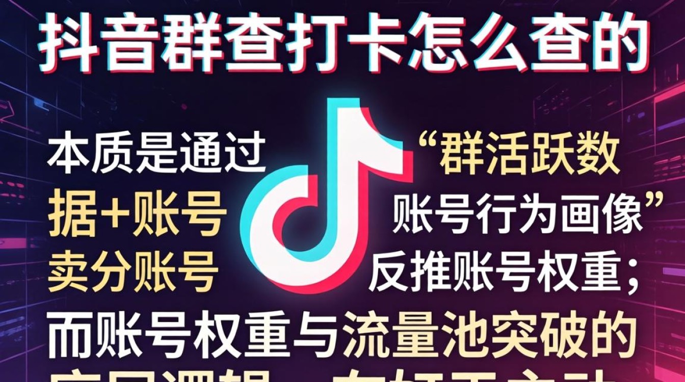 抖音群查打卡怎么查?账号权重与流量池突破方法 账号权重与流量池突破方法