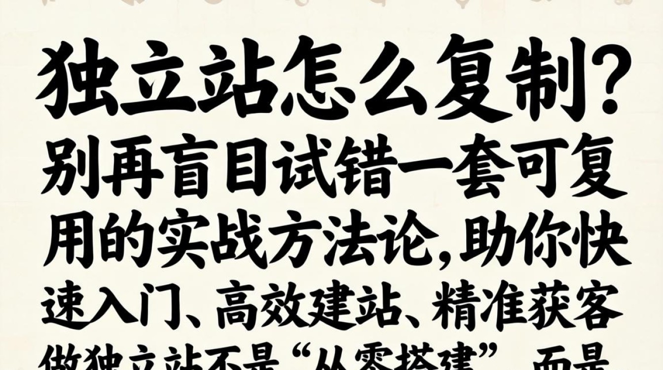 独立站快速复制入门技巧