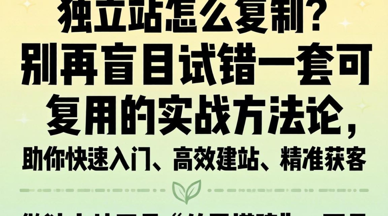 独立站快速复制入门技巧