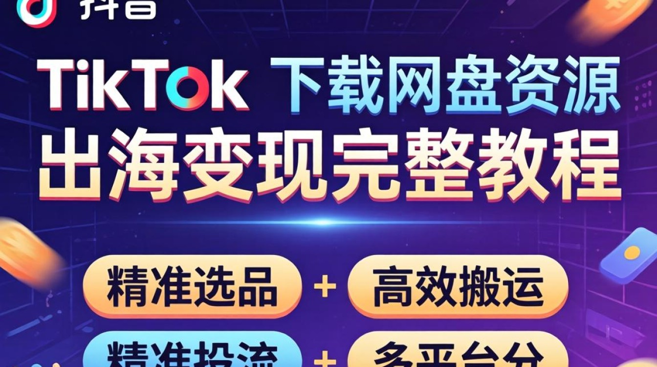 TikTok下载网盘资源怎么操作?TikTok网盘资源下载出海变现全流程 TikTok网盘资源下载出海变现全流程