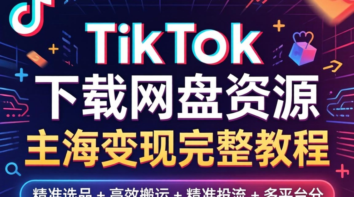 TikTok下载网盘资源怎么操作?TikTok网盘资源下载出海变现全流程 TikTok网盘资源下载出海变现全流程