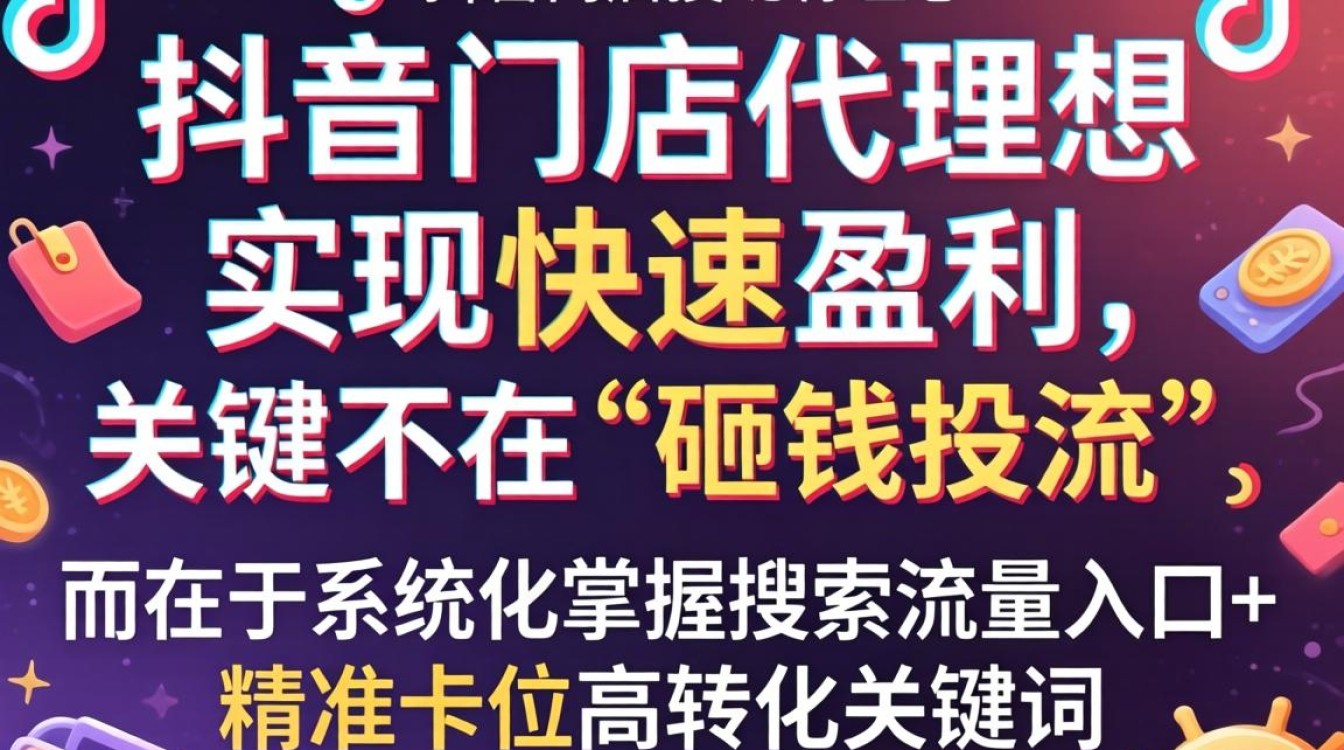 抖音小店代理怎么赚钱快?抖音小店代理快速盈利方法SEO优化与搜索排名 抖音小店代理快速盈利方法SEO优化与搜索排名