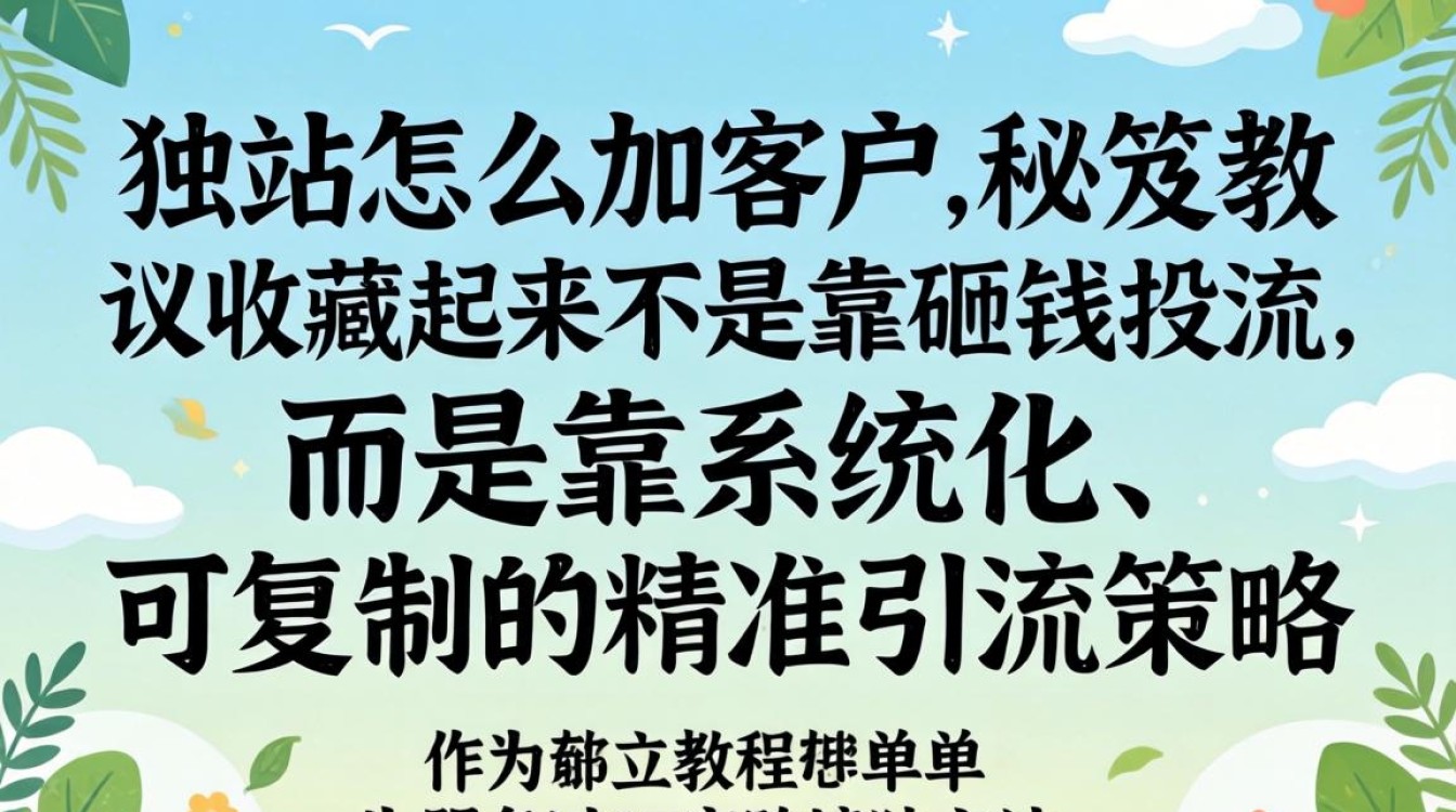 独立站怎么加客户?独立站引流获客技巧与实操建议 独立站引流获客技巧与实操建议