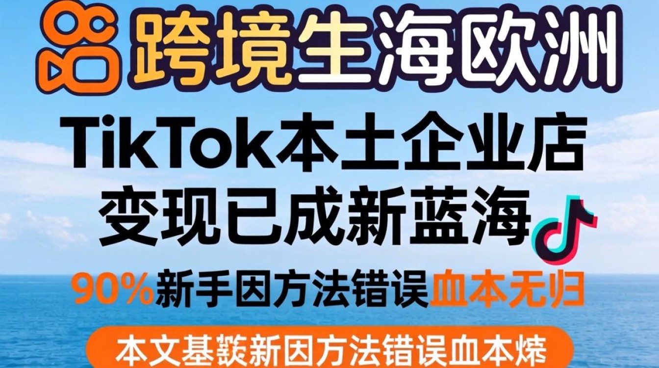 快手怎么做欧洲TikTok本土企业店变现