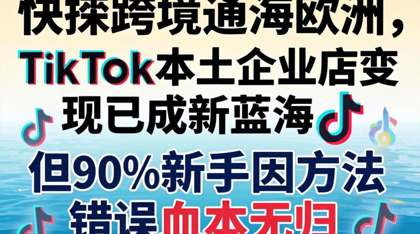 快手怎么做欧洲TikTok本土企业店变现