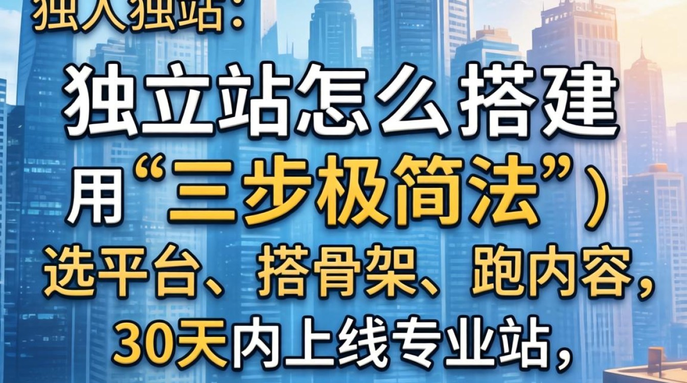 个人独立站怎么搭建?高手实战经验分享 个人独立站怎么搭建