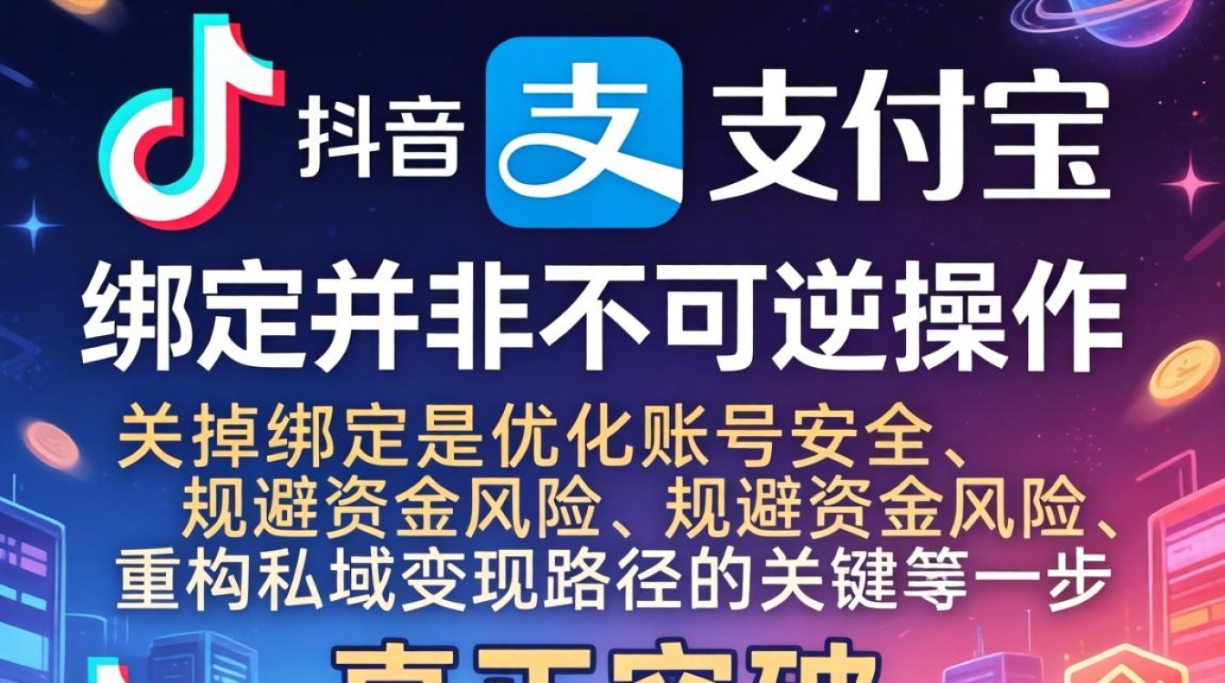 抖音关闭支付宝绑定方法及高级变现突破增长瓶颈