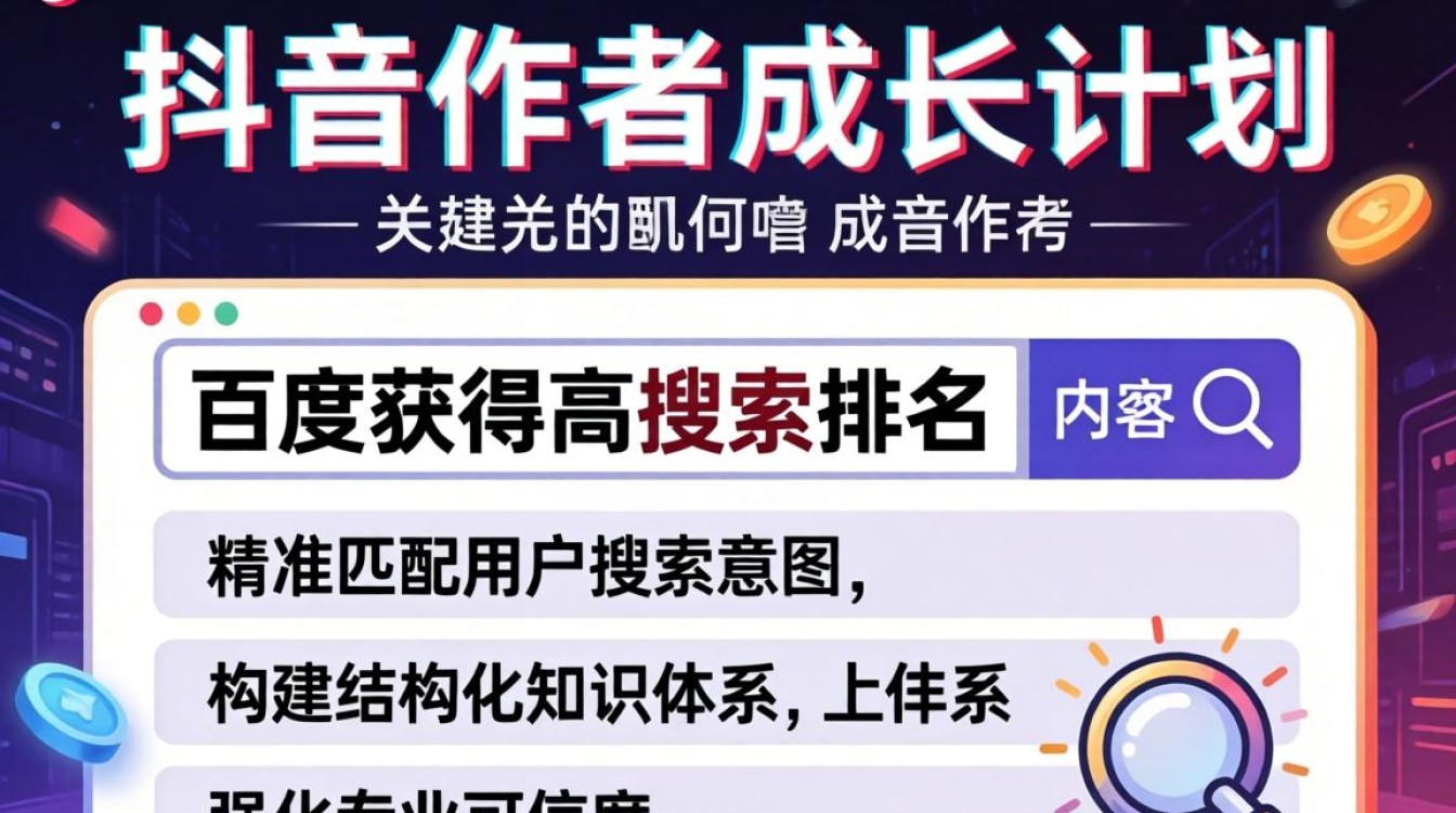 抖音作者成长计划怎么写?SEO优化与搜索排名提升策略 SEO优化与搜索排名提升策略