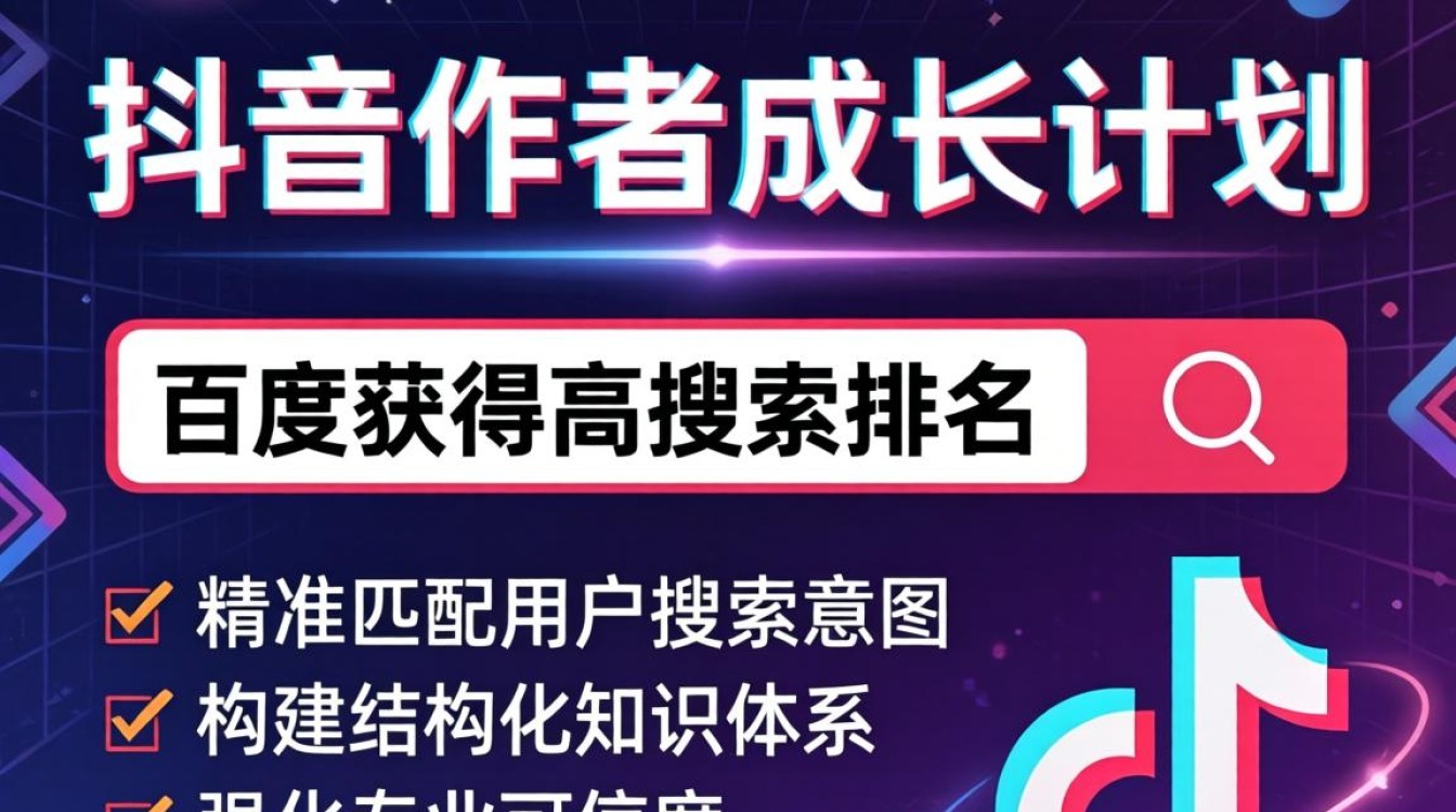 抖音作者成长计划怎么写?SEO优化与搜索排名提升策略 SEO优化与搜索排名提升策略
