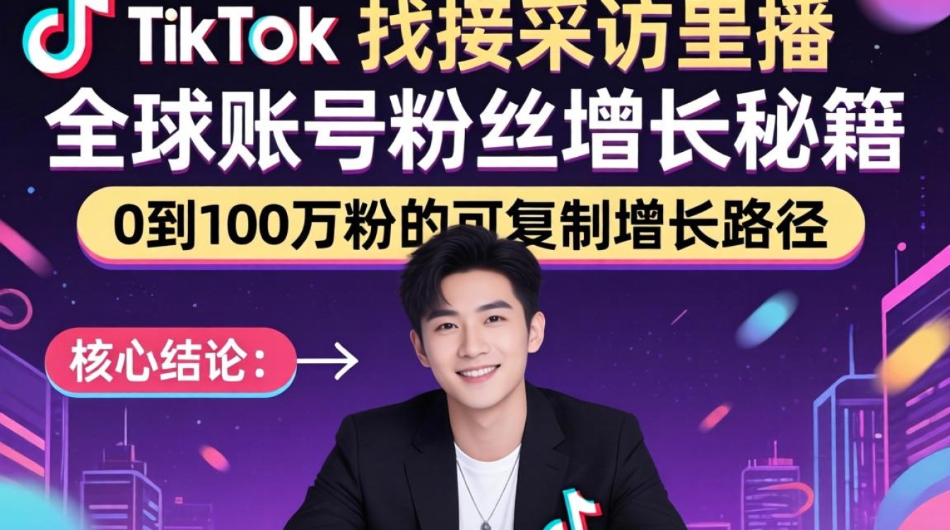 TikTok接头采访博主如何快速涨粉?全球账号粉丝增长秘籍 TikTok接头采访博主如何快速涨粉