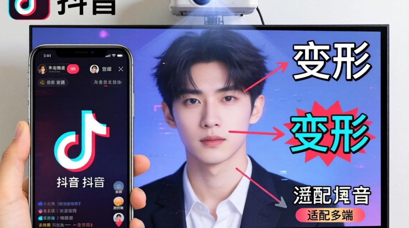 抖音投屏变形原因及商业化持续变现技巧