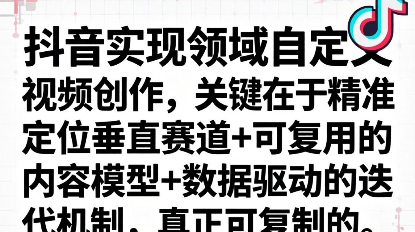 抖音怎么自定义领域视频?抖音自定义领域视频设置方法与可复制成功经验 抖音自定义领域视频设置方法与可复制成功经验