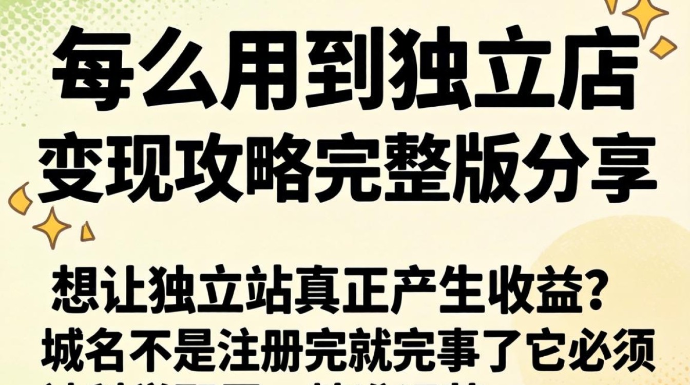 域名怎么用到独立站变现?独立站域名配置与流量转化全攻略 独立站域名配置与流量转化全攻略