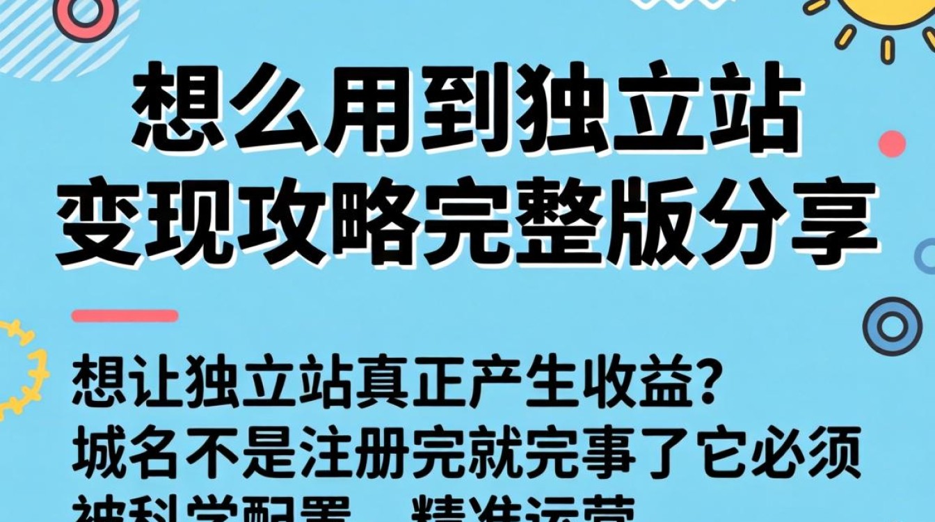 域名怎么用到独立站变现?独立站域名配置与流量转化全攻略 独立站域名配置与流量转化全攻略