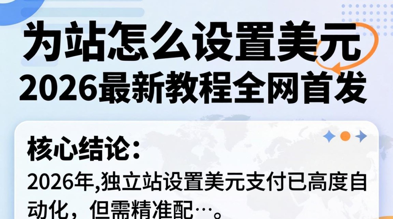 独立站怎么设置美元 2026最新教程全网首发
