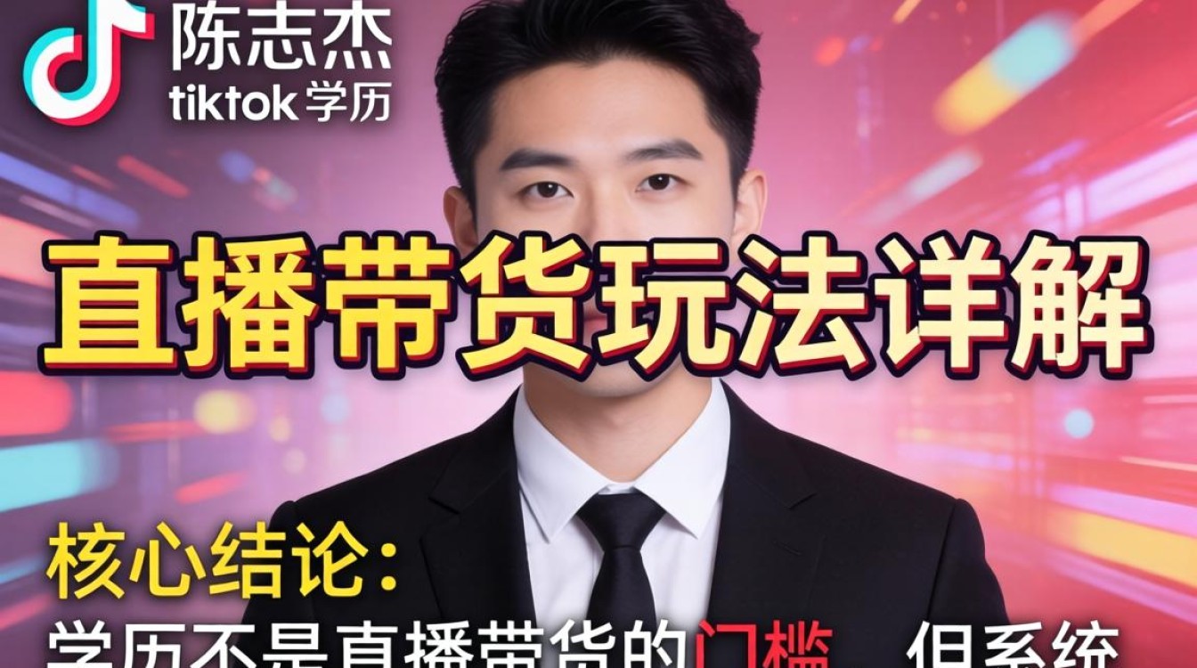 抖音陈志杰tiktok学历直播带货怎么玩?tiktok直播带货入门技巧与实操方法 抖音陈志杰tiktok学历直播带货怎么玩