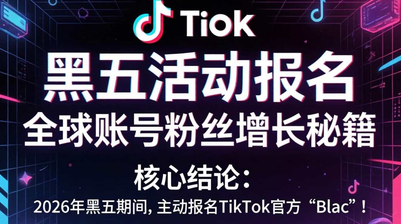 TikTok黑五活动如何报名?全球账号粉丝增长秘籍 TikTok黑五活动如何报名