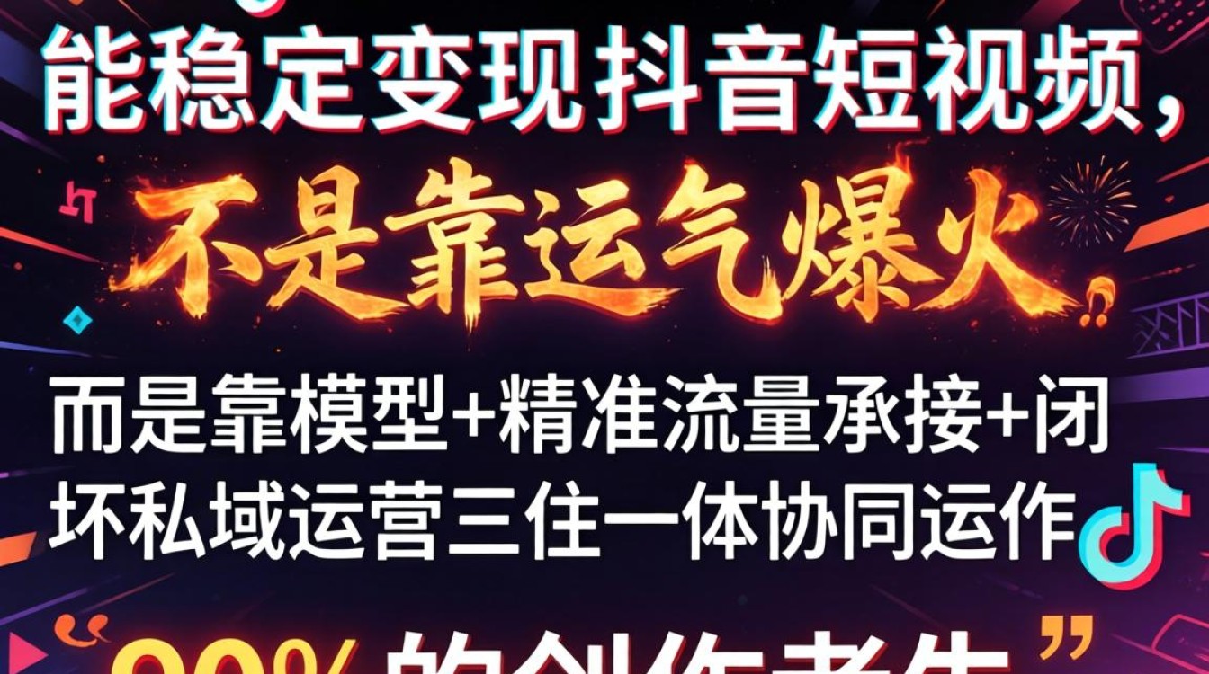 抖音最灵的短视频怎么拍?如何打造稳定变现私域运营 如何打造稳定变现私域运营