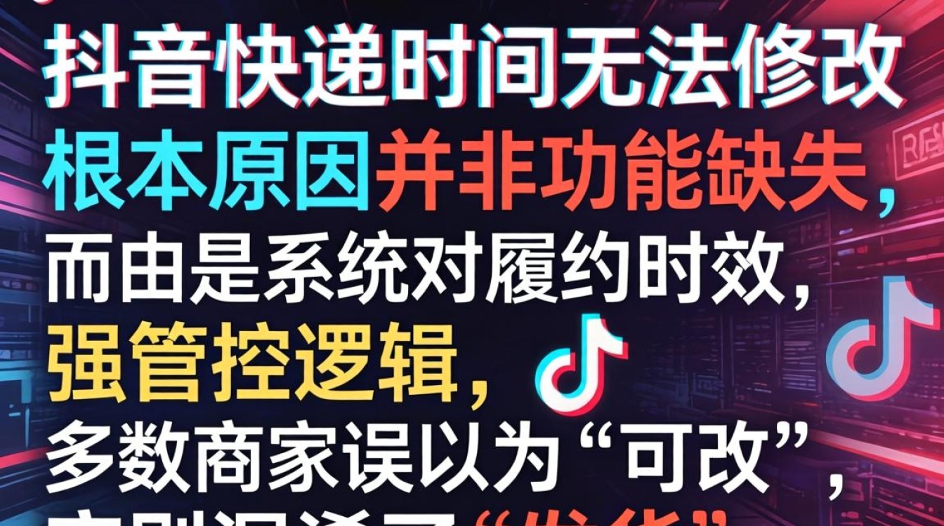 抖音快递时间修改不了怎么办