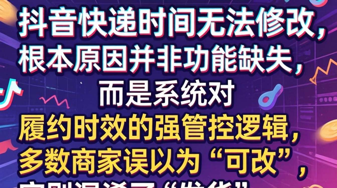抖音快递时间修改不了怎么办