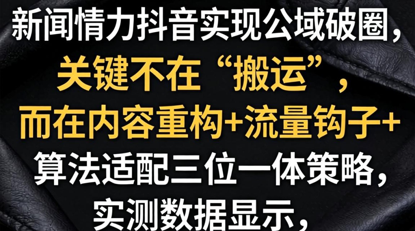突破流量瓶颈的公域获取方法
