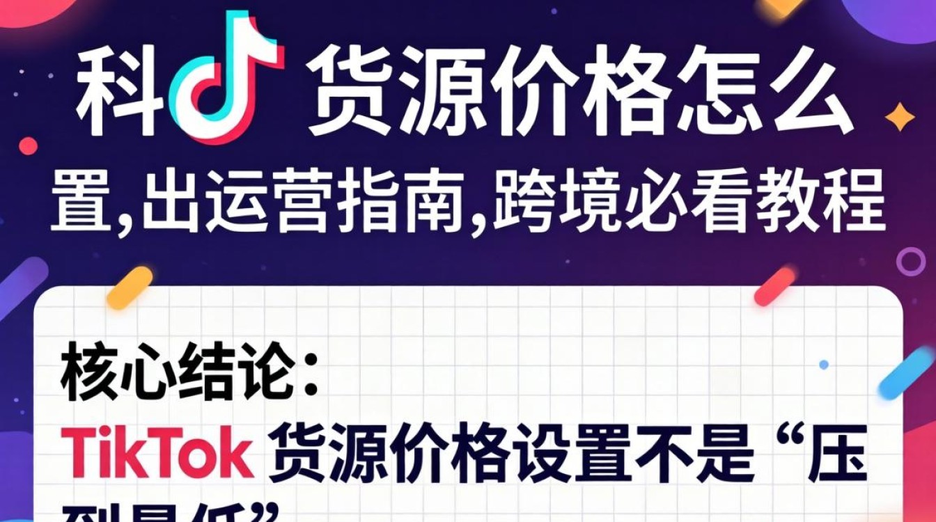 TikTok跨境出海运营价格策略与实操指南